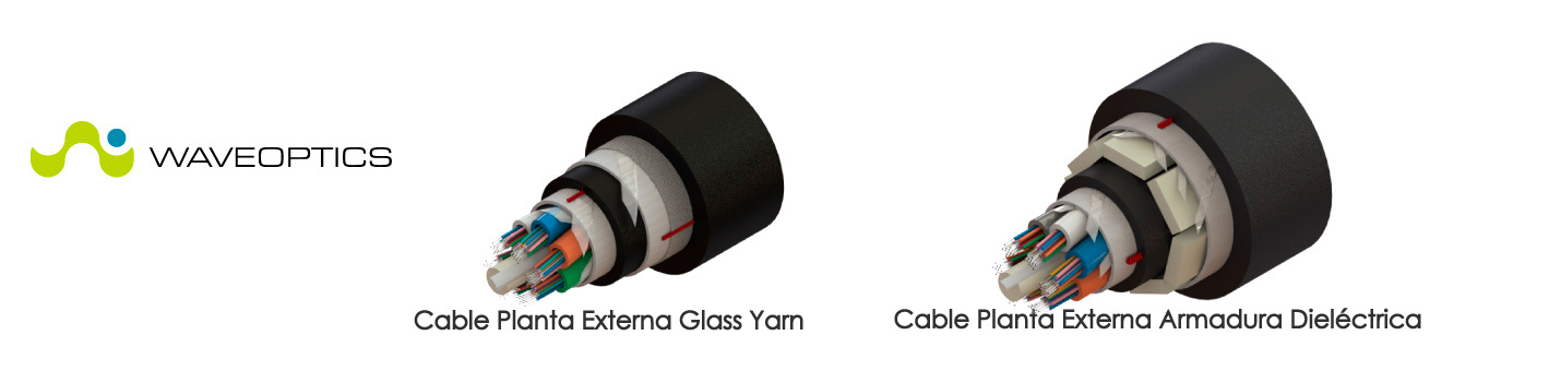 Cables Planta externa Glass Yarn y Armadura dielectrica