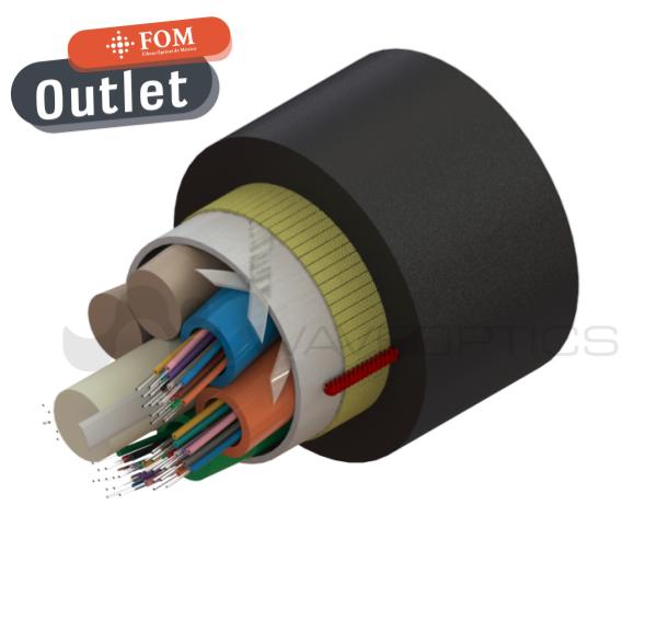 Cable de fibra óptica dieléctrico G652D 036 fibras PBTP