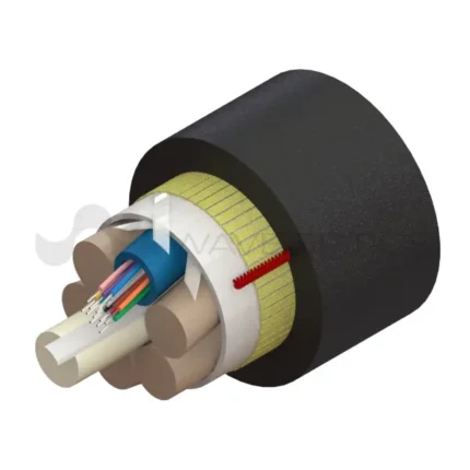 Cable de fibra óptica, Cable span 100, cable 12 hilos, cable ADSS